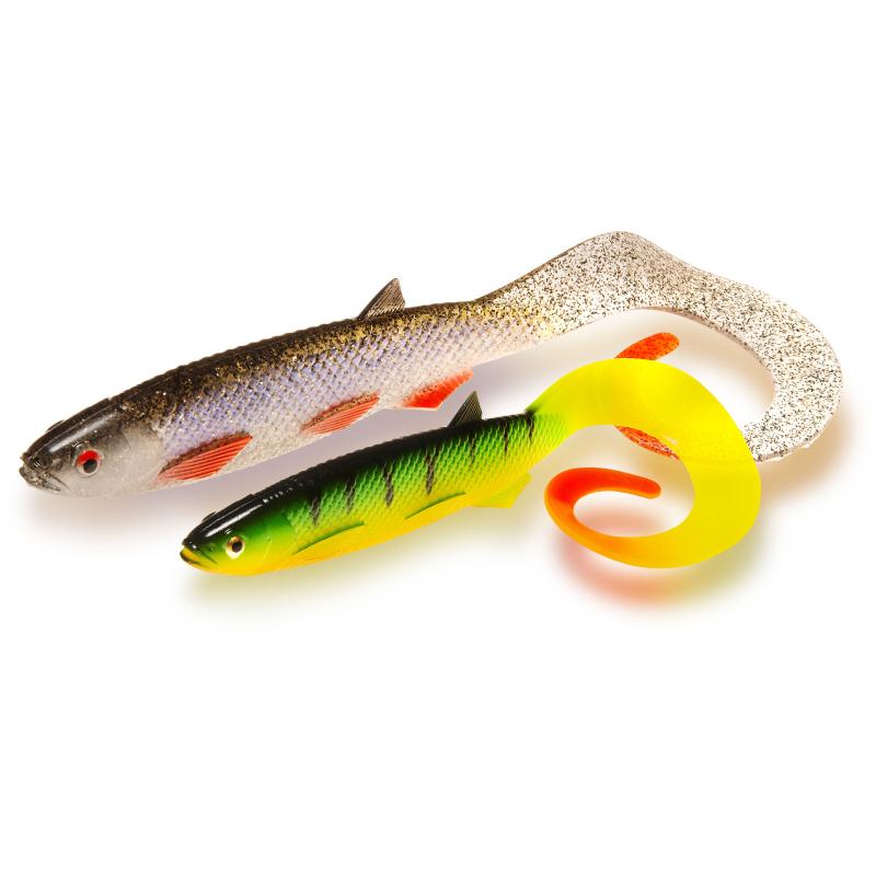 Quantum 64g 26cm Yolo Curly Shad rainbow trout
