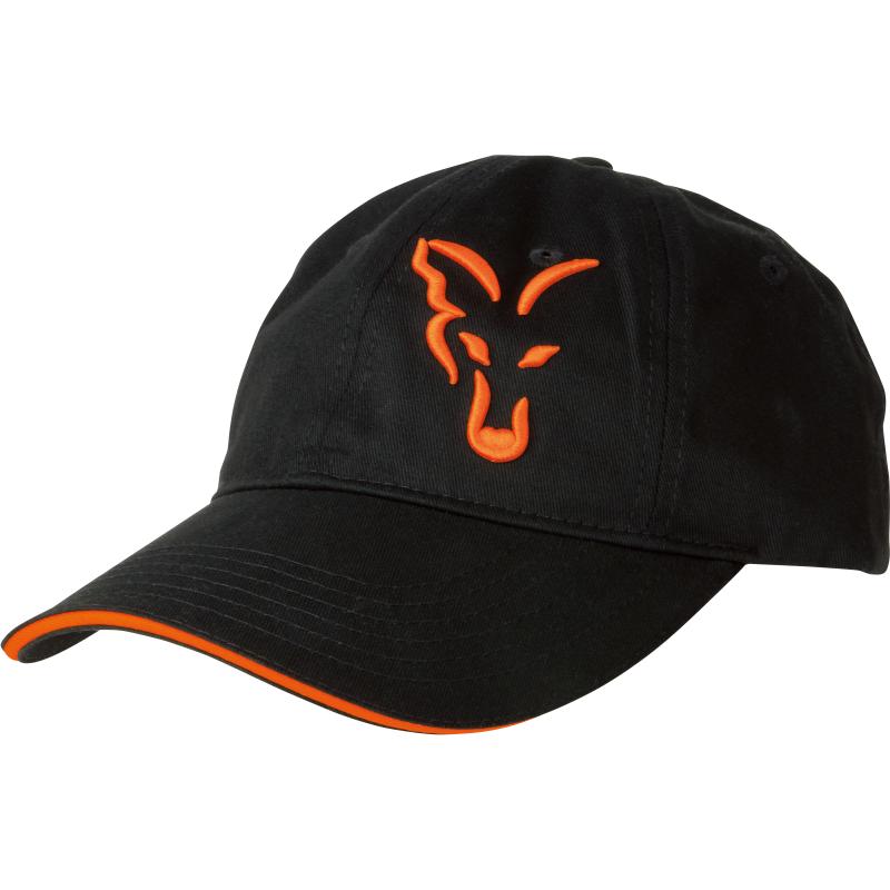 FOX black / Orange baseball cap