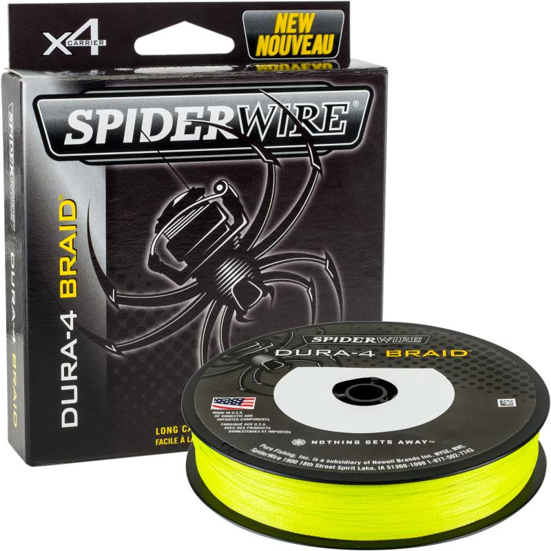Spiderwire DURA 4 BRAID 150M 0.10MM/9.1KG-20LB YELLOW