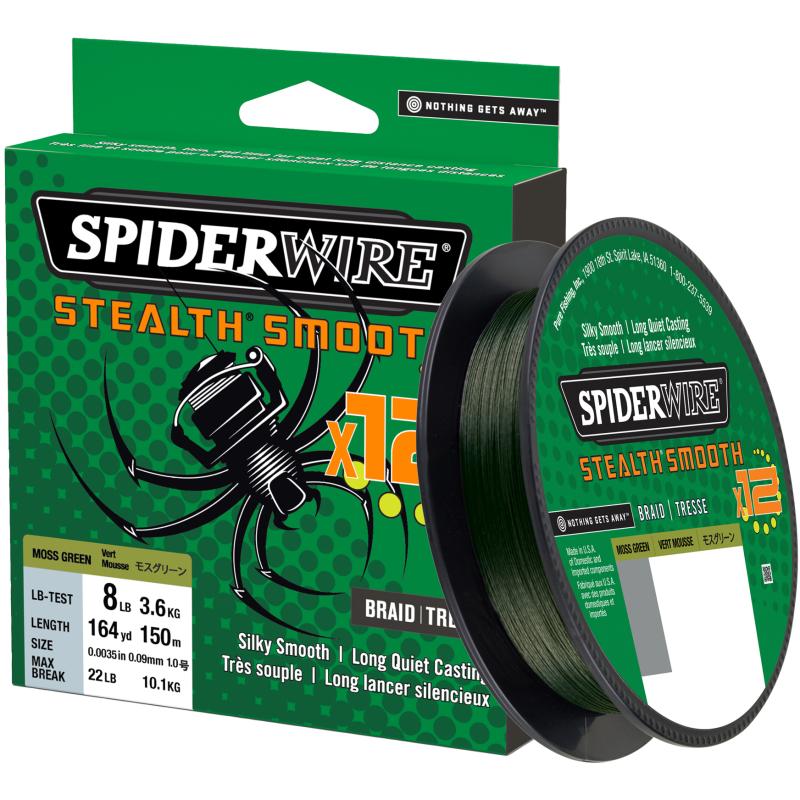 SpiderWire Stealth Smooth12 0.15MM 150M 16.5K Moss Green
