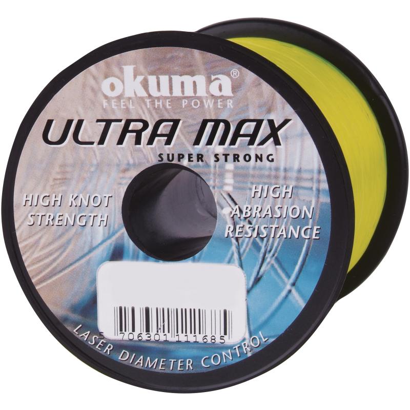 Okuma Ultramax 4oz 284m 40lbs 18.1kg 0.65mm Clear