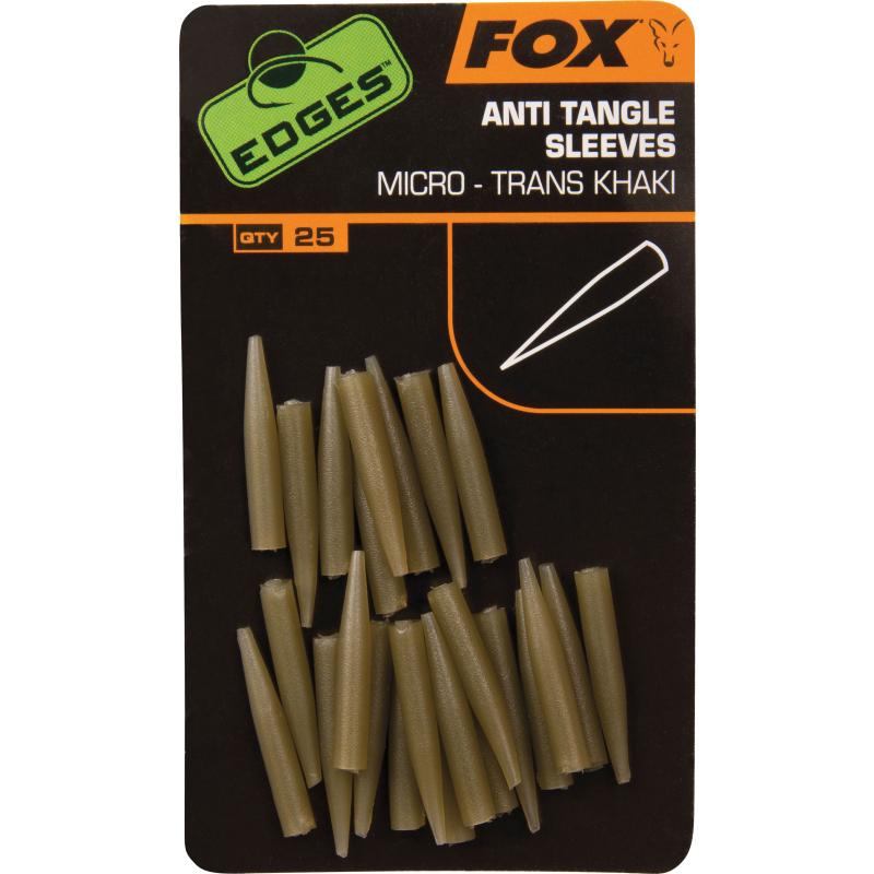 FOX Edges Anti-tangle Sleeve Micro trans khaki x 25