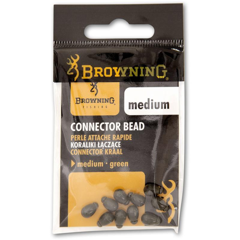 Browning Connector Bead grün 10Stück medium
