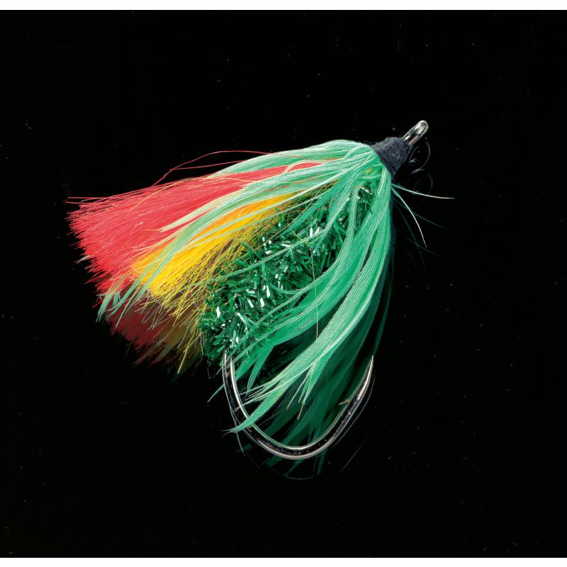 DEGA Big-Fly zum Meeresfischen orange Farbe Grün/Rot