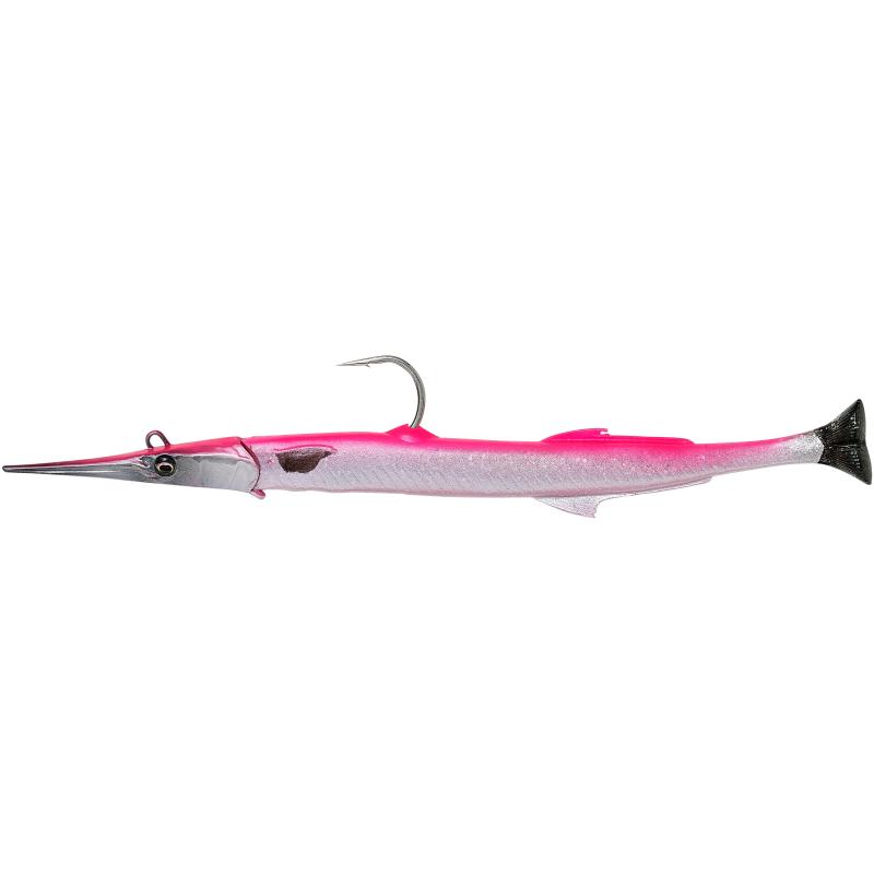 Savage Gear 3D Needlefish Pulsetail 2+1 18cm 26g Pink Silver