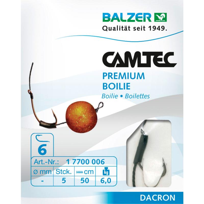 Balzer Camtec Premium Boilie schwarz geflochten 50cm #4