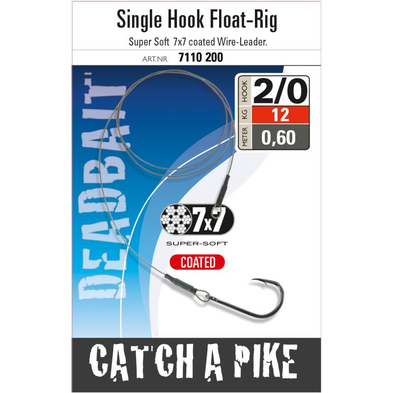 Single-Hook Float Rig 7x7 Hakengröße 2/0