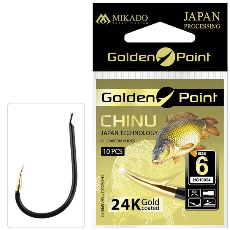 Mikado Haken Golden Point Chinu Nr. 6 Gb .