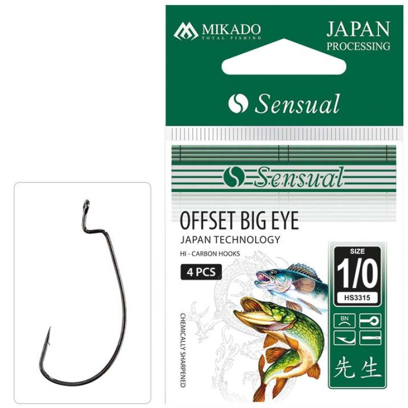 Mikado Haken - Sensual - Offset Big Eye Nr. 1 Bn - 5 Stck.
