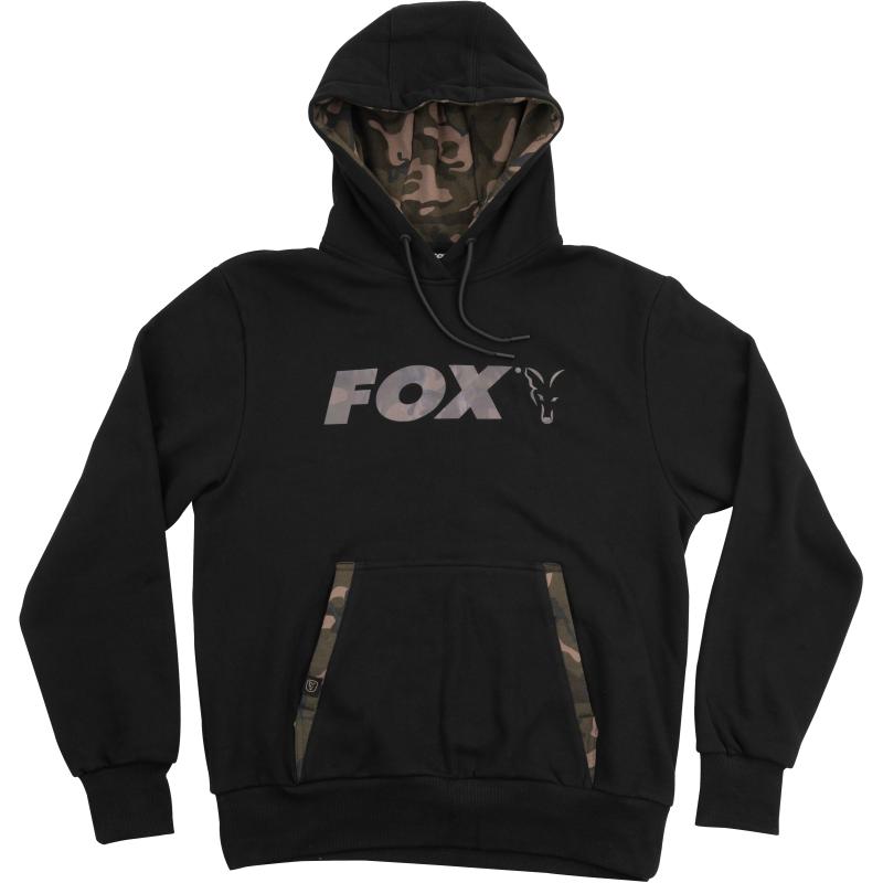 Fox Black / Camo Print Hoody - XXXL