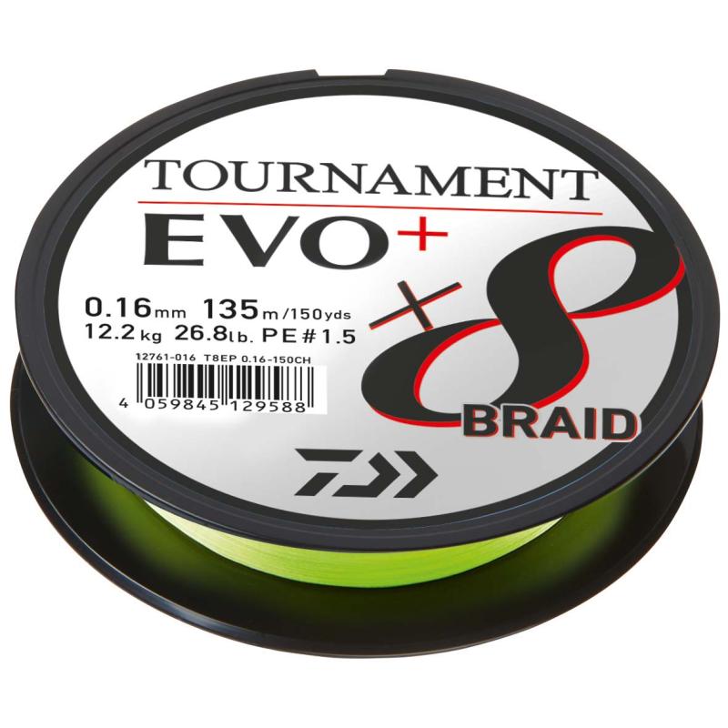 Daiwa Tournament x8 Br. EVO+ 0.12mm 900m CH