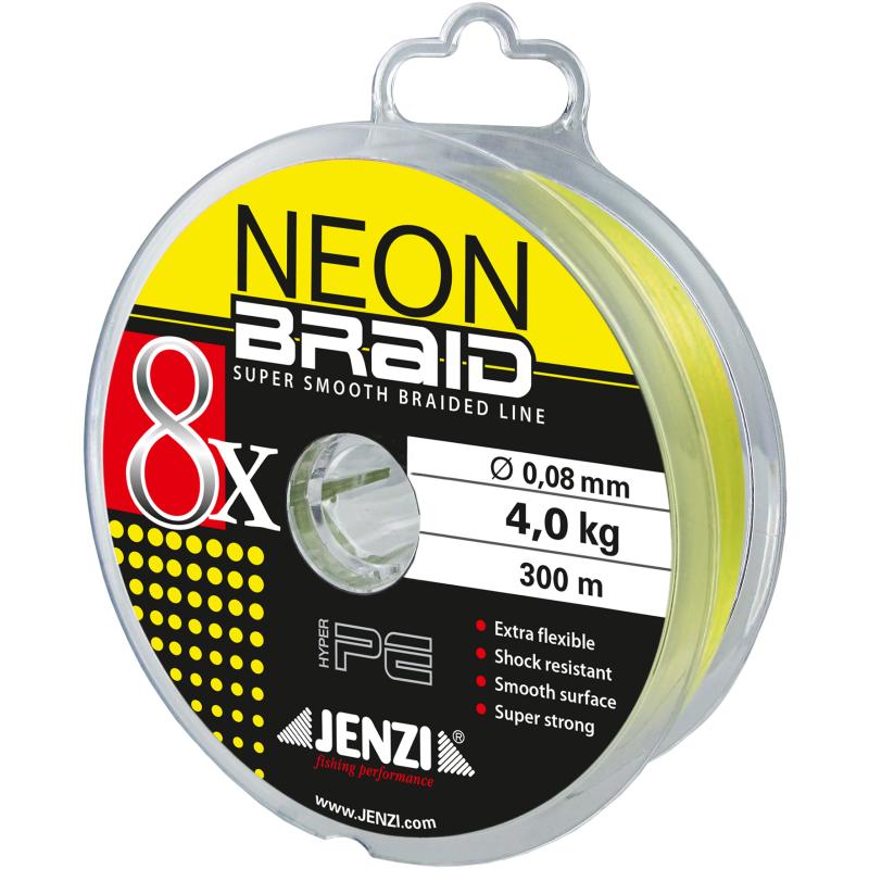 Neon-Braid 8x yell. 300m 0,08