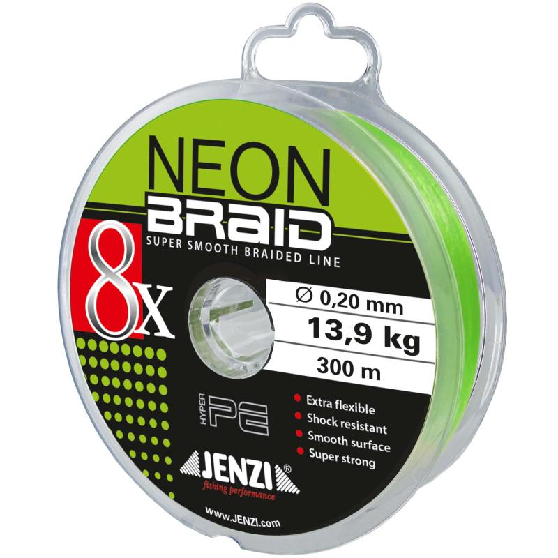 Jenzi Neon-Braid 8x green 300m 0,20
