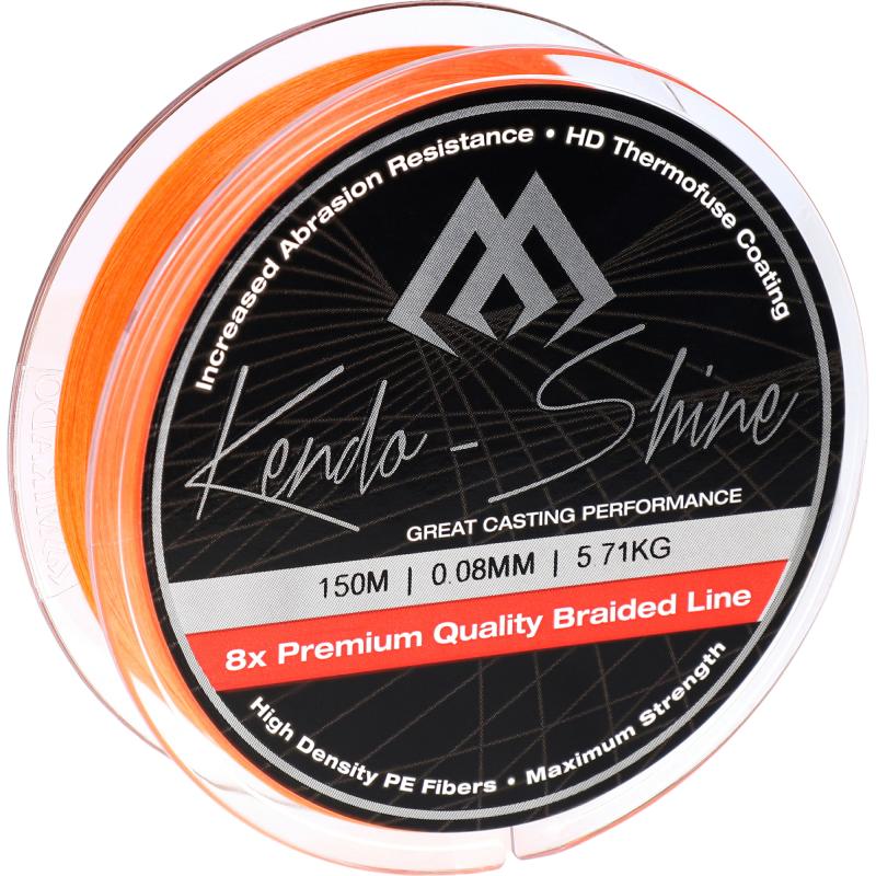 Mikado Kendo Shine - 0.08mm/5.71Kg/150M - Fluo Orange
