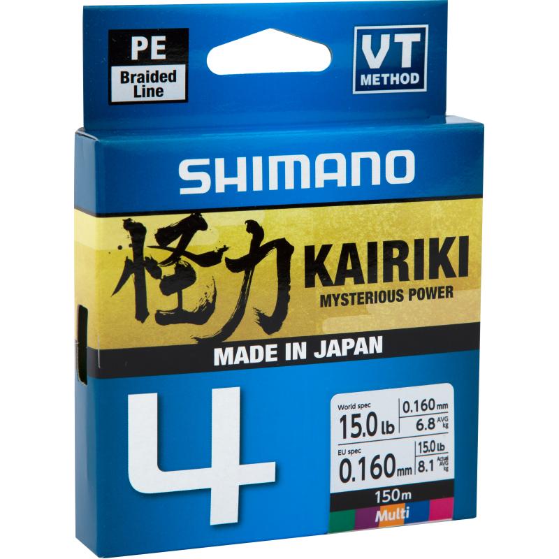 Shimano Kairiki 4 150M Multi Color 0,100mm/6,8Kg