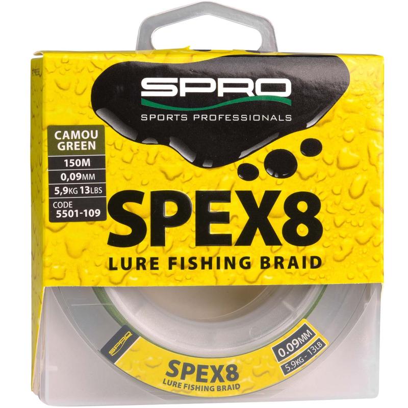 Spro Spex8 Braid Camo Green 0.09mm 150M