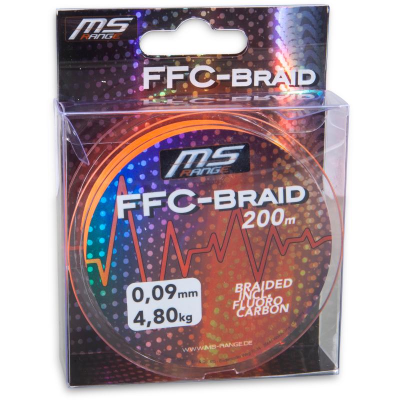 MS Range FFC-Braid 0,09 mm 200m orange