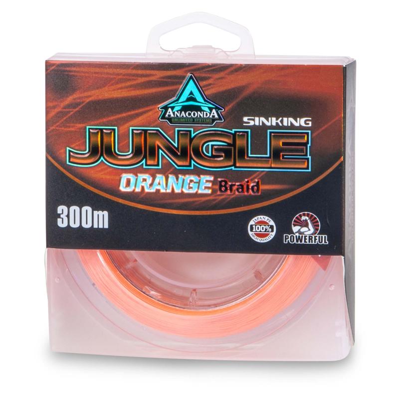 Anaconda Jungle Orange Sinking Braid 300M 0,25mm