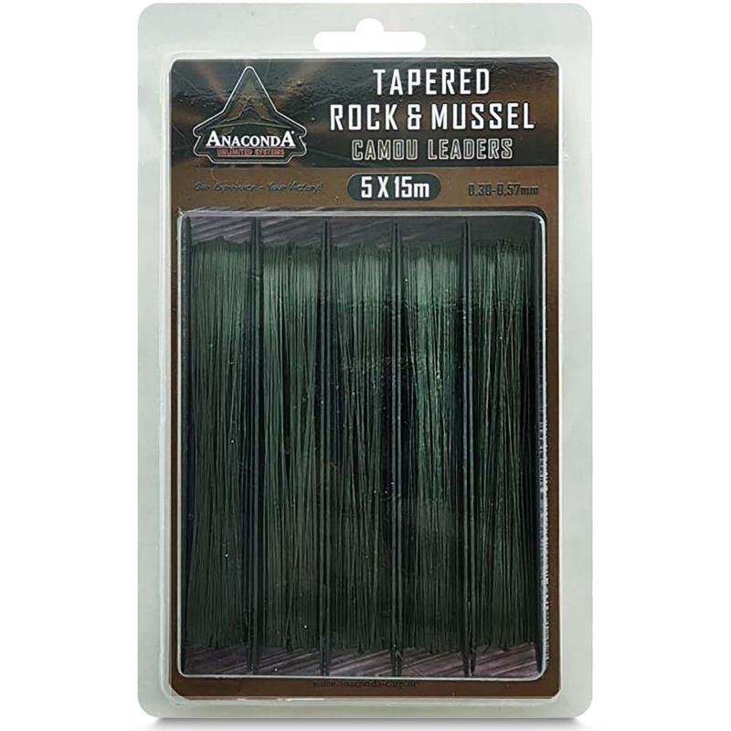 Anac Tapered Rock&Mussel Camou Leaders 0,38-0,70mm
