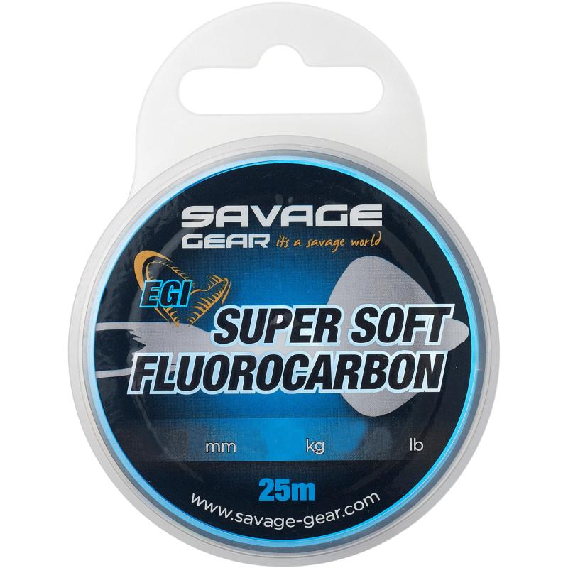 Savage Gear Super Soft Fluorocarbon Egi 25M 0.29Mm 6.03Kg 13.29Lb Pink