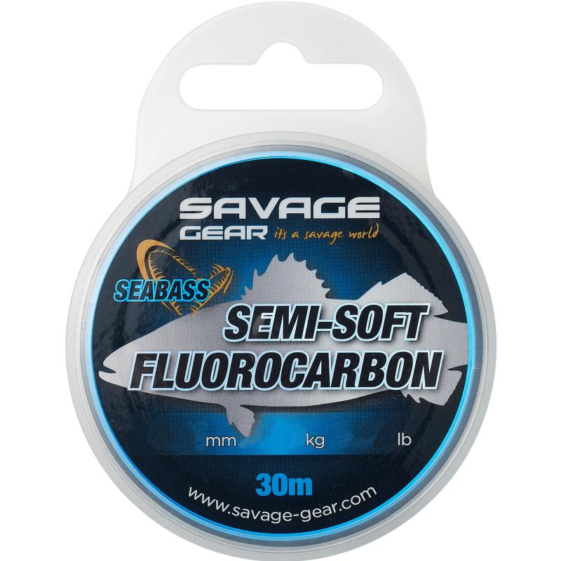Savage Gear Semi-Soft Fluorocarbon Seabass 30M 0.21Mm 2.70Kg 5.95Lb Clea