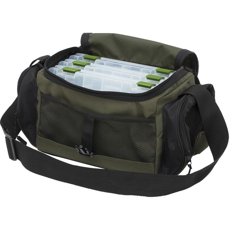 Kinetic Tackle System Bag w/Boxes 16L Moss Green
