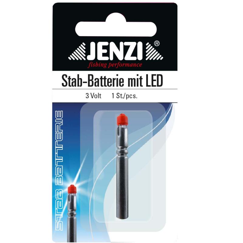 Jenzi Stab-Batterie mit LED, rot