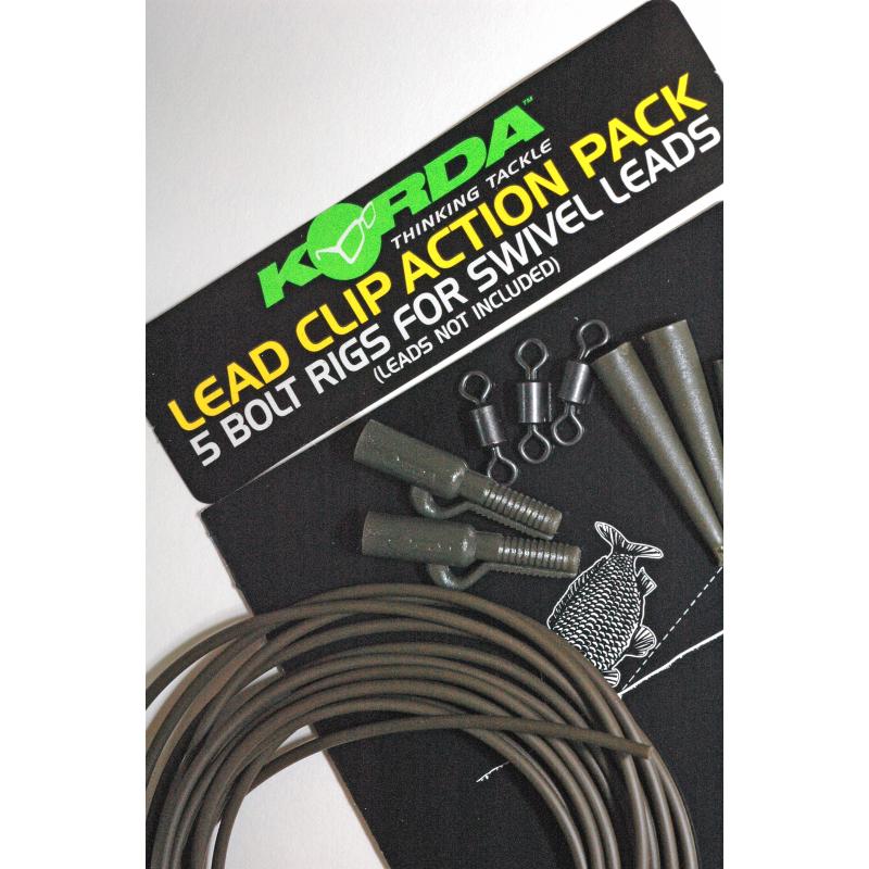 Korda Lead Clip Action Pack weed KLCAPW