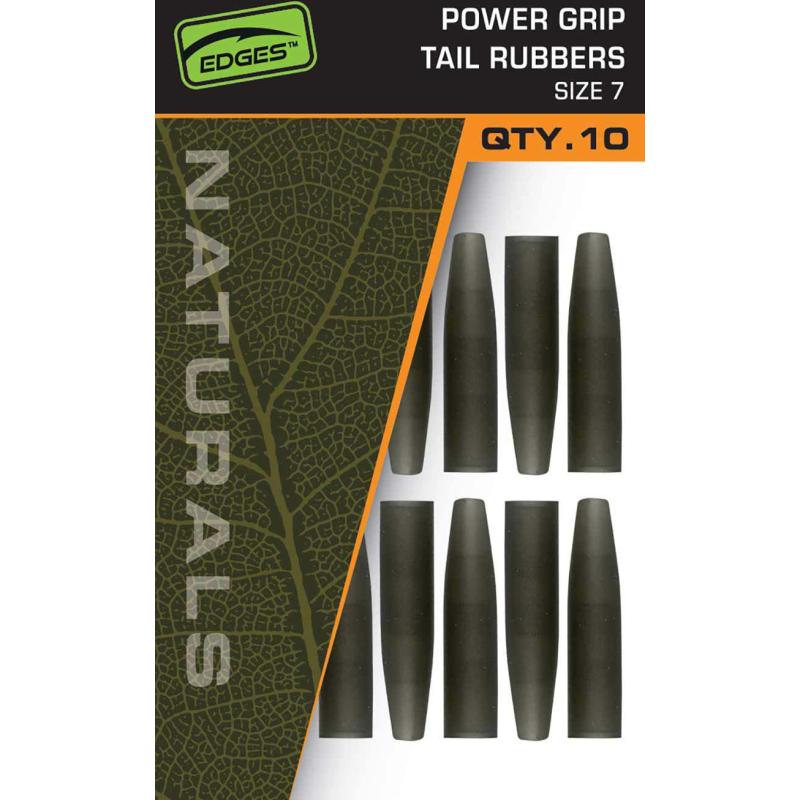 Fox Edges Naturals Power Grip tail rubbers size 7x 10