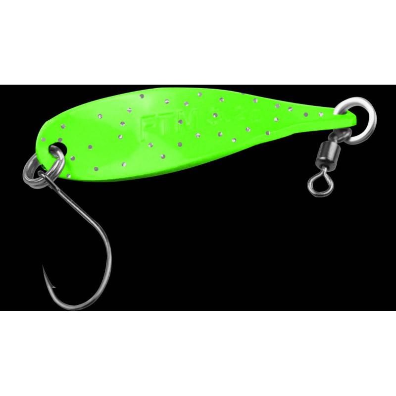 Fishing Tackle Max Spoon Wob 3,2gr. neon orange-neon grün m. Glitter/neon grün m. Glitter