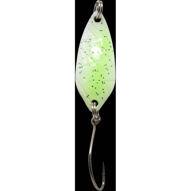 Fishing Tackle Max Spoon Strike 2,1gr. weiß-grün m. Glitter/silber
