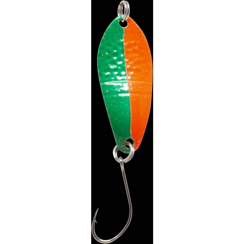 Fishing Tackle Max Spoon Dragon 2,5gr. grün-orange m. Glitter/gold