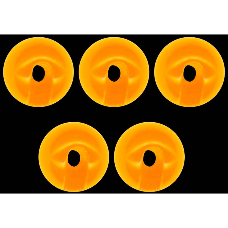 Omura Tungsten Perle Omura geschlitzt Ø 3,3mm fluo orange