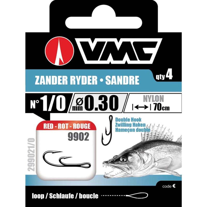 VMC Zander Ryder Red 70cm Nylon 0.30 H1