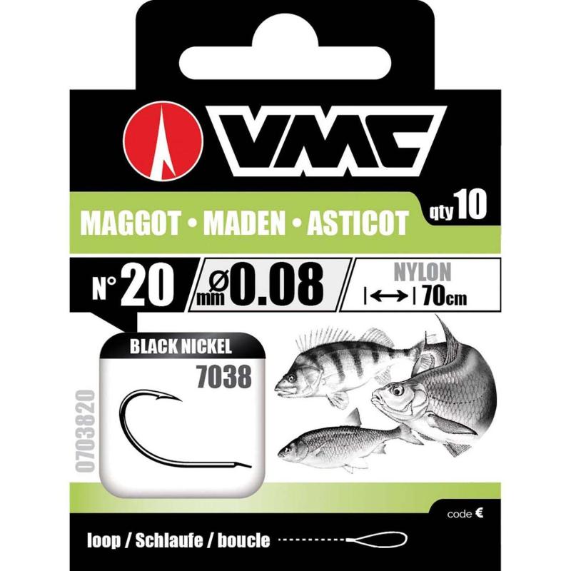 VMC Matchhaken 7038Bn 70cm Nylon 0.10 H14