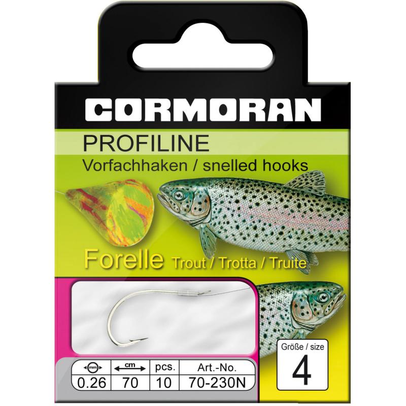 Cormoran PROFILINE Forellenhaken nickel Gr.8 0,20mm