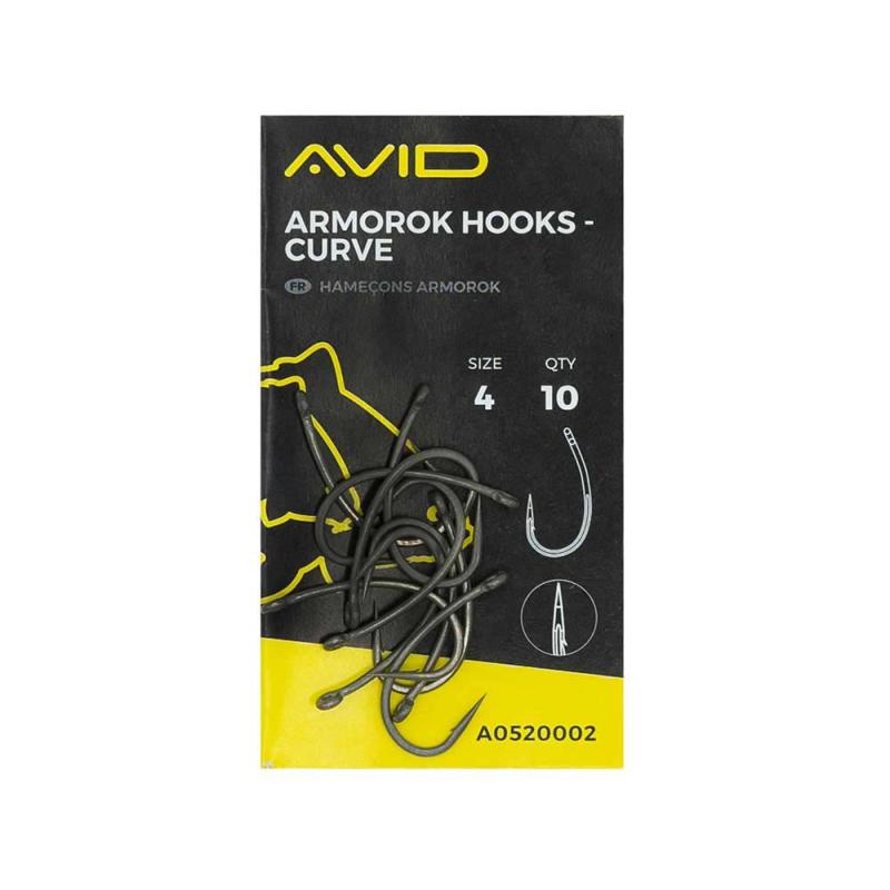 Avid Armorok Hooks - Curve Size 4 Barbless