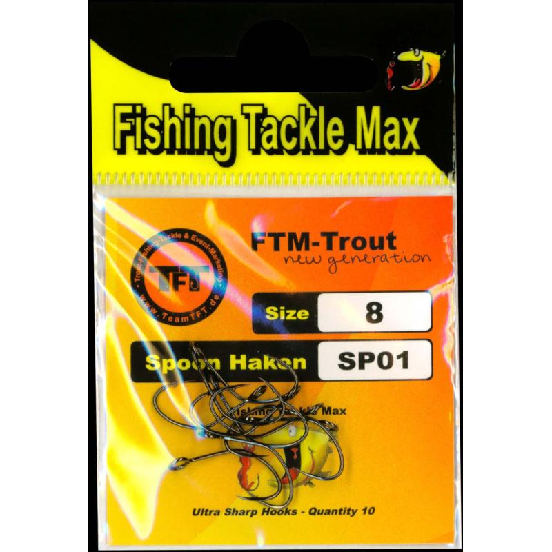 Fishing Tackle Max Haken lose Spoon SP01 Gr.8 Inh.10 Stk.