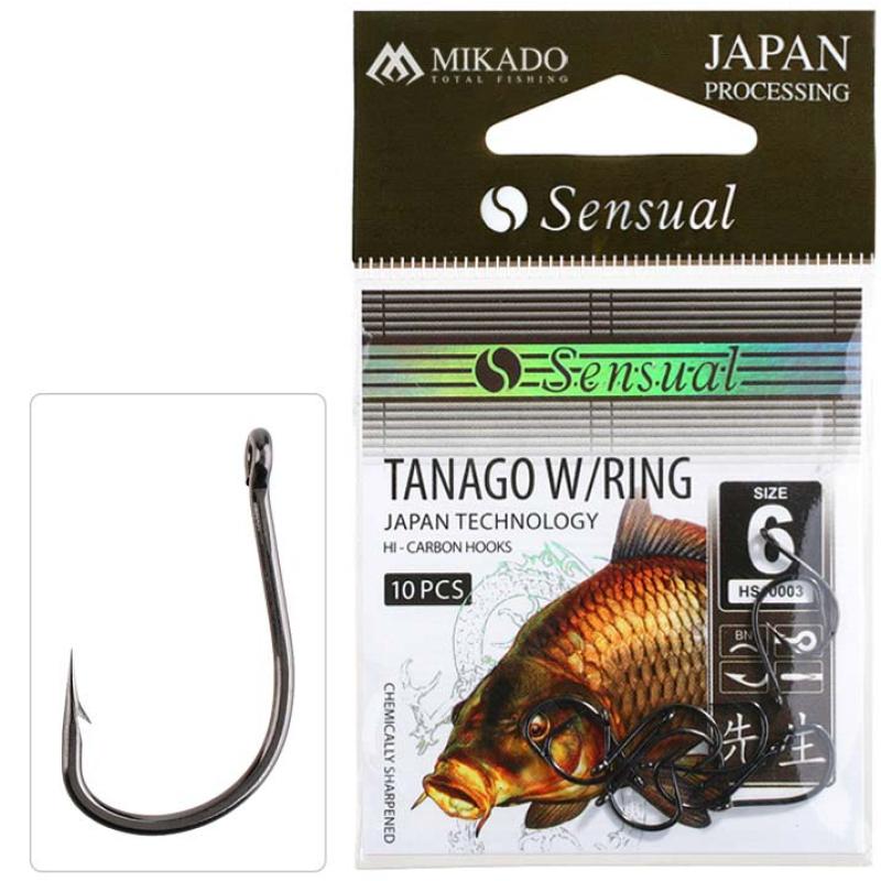 Mikado Haken Sensual Tanago W/Ring Nr. 6 Bn .
