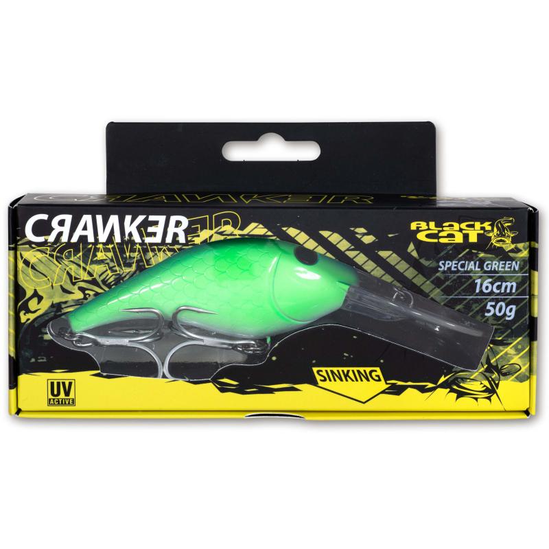 Black Cat 50g 16cm Cranker special green sinkend