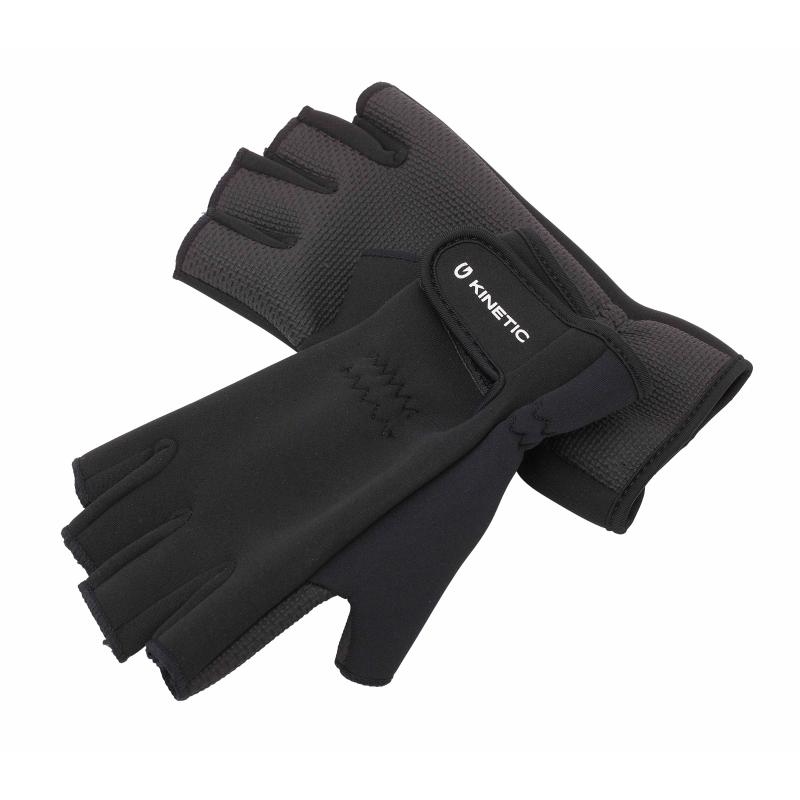 Kinetic Neoprene Half Finger Glove XL Black