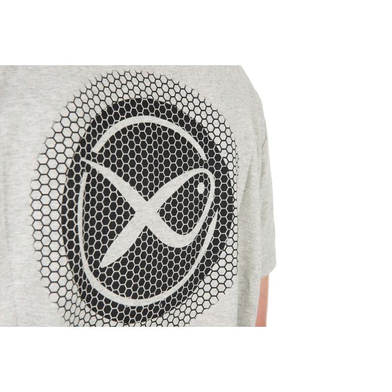 Matrix Large Logo T-Shirt Marl Grey - XXL