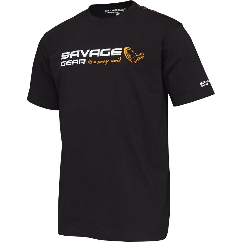 Savage Gear Signature Logo T-Shirt S Black Ink