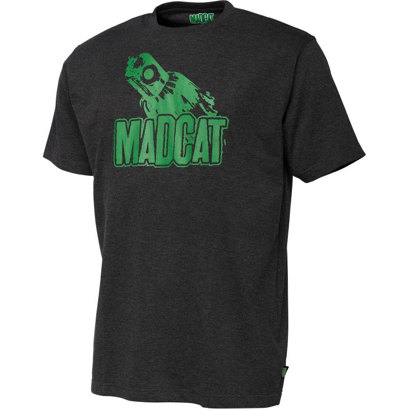 MADCAT Clonk Teaser T-Shirt M Dark Grey Melange