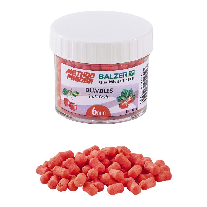 Balzer Method Feeder Dumbbells 6mm rot-tutti frutti 60g