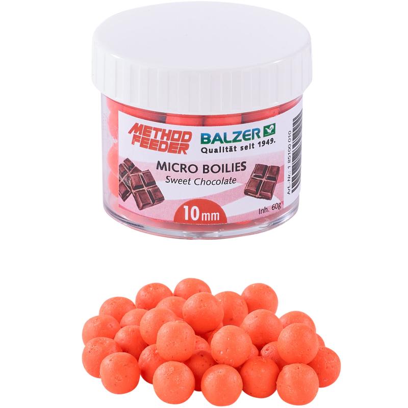 Balzer Method Feeder Boilies 10mm orange-sweet chocolate 60g