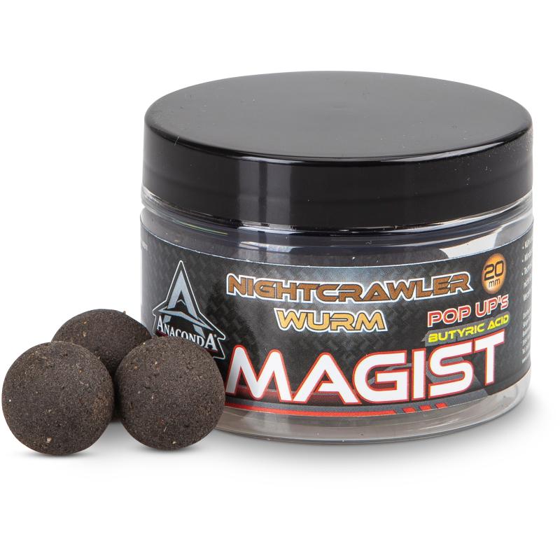 Anaconda Magist Balls PopUp's50g/Nightcrawler-Wurm16mm