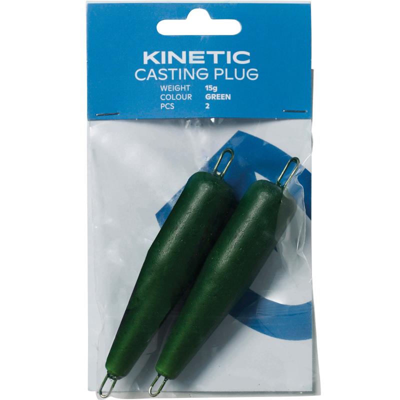 Kinetic Casting Plug 15g Green 2pcs