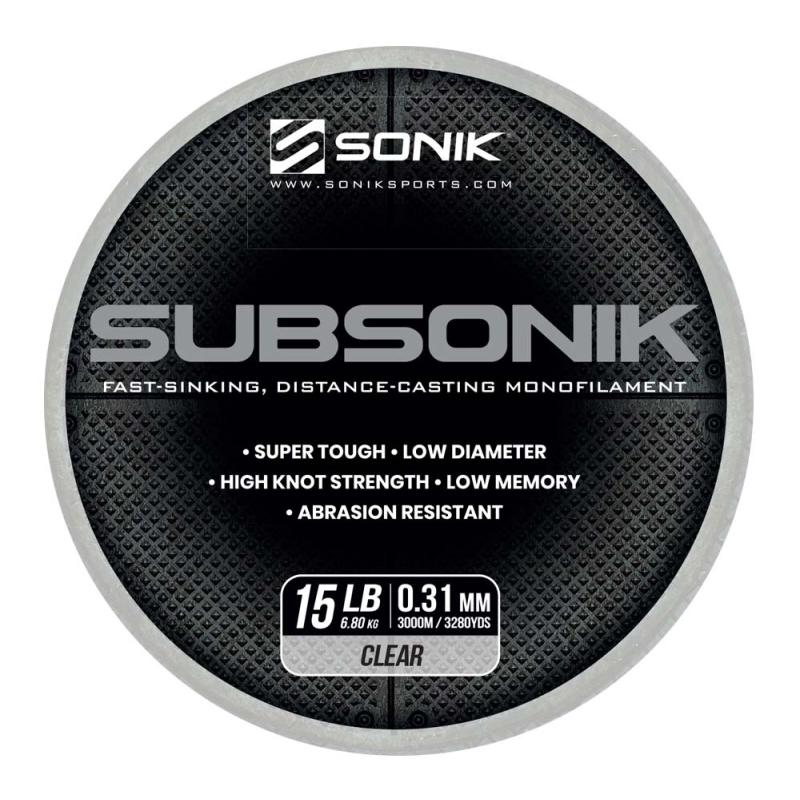 Sonik SUBSONIK CLEAR 15LB 3000m 0.31mm