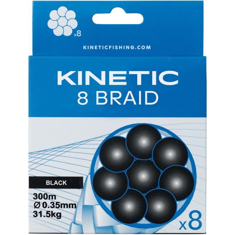 Kinetic 8 Braid 300m 0,14mm/11,5kg Black
